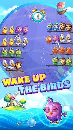 Скачать взломанную Bird Sort Puzzle: Color Game [Бесплатные покупки] MOD apk на Андроид