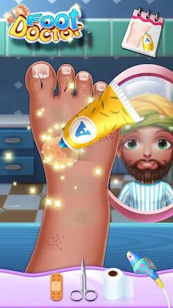 Скачать взломанную ноги врач - Hospital games [Много денег] MOD apk на Андроид