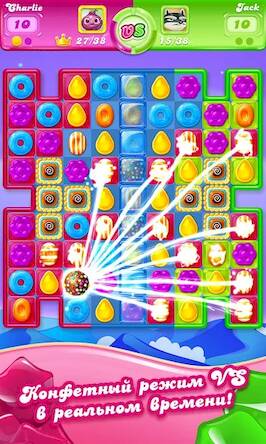 Скачать взломанную Candy Crush Jelly Saga [Мод меню] MOD apk на Андроид