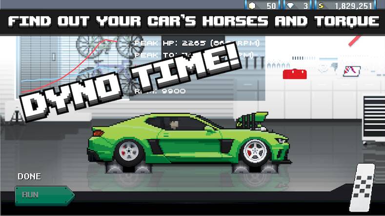 Скачать взломанную Pixel Car Racer [Бесплатные покупки] MOD apk на Андроид