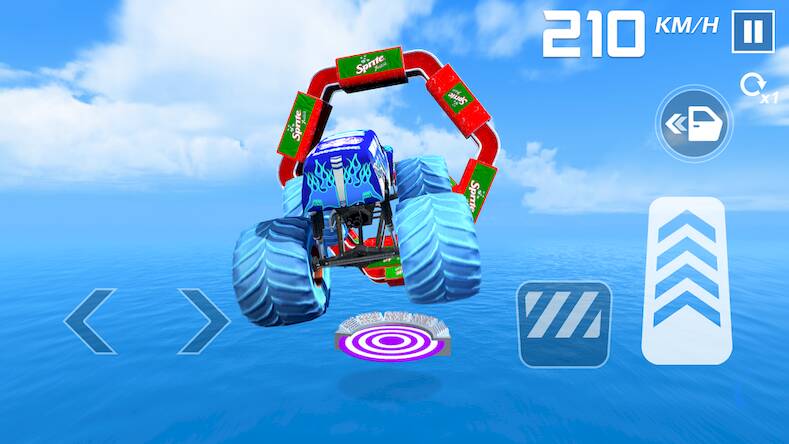 Скачать взломанную Car Games: Monster Truck Stunt [Много монет] MOD apk на Андроид