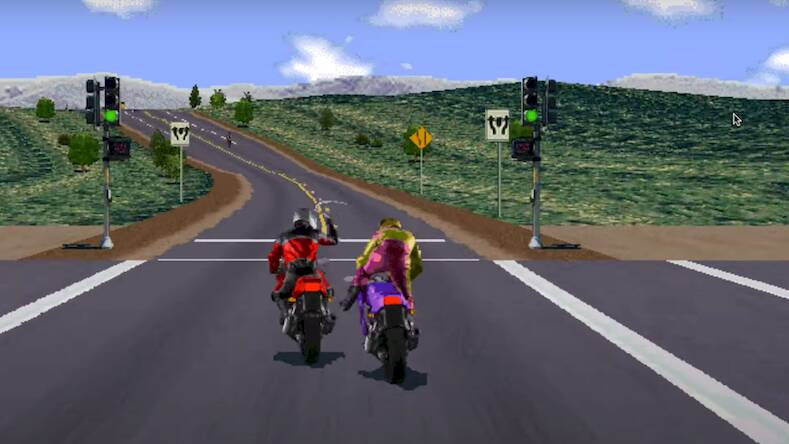 Скачать взломанную Road Rash like computer game [Мод меню] MOD apk на Андроид