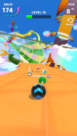 Скачать взломанную Racing Ball Master 3D [Много монет] MOD apk на Андроид