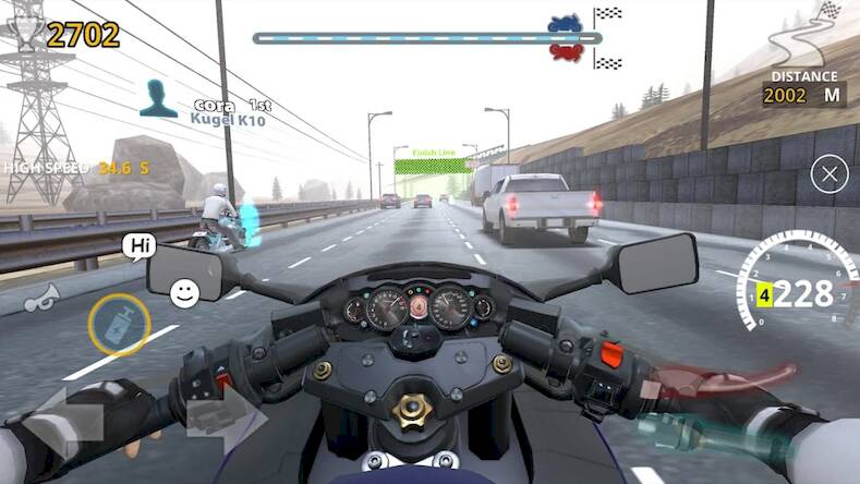 Скачать взломанную Racing Motorist : Bike Game [Много денег] MOD apk на Андроид