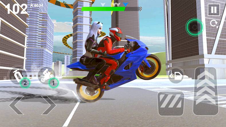 Скачать взломанную GT Moto Stunts 3D: Bike Games [Много монет] MOD apk на Андроид