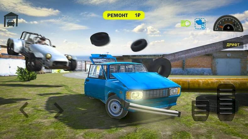 Скачать взломанную Car Crash Racing - Россия [Много монет] MOD apk на Андроид