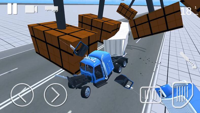 Скачать взломанную Truck Crash Simulator Accident [Бесплатные покупки] MOD apk на Андроид