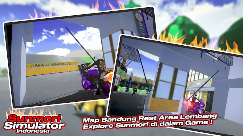 Скачать взломанную Sunmori Simulator Indonesia [Бесплатные покупки] MOD apk на Андроид