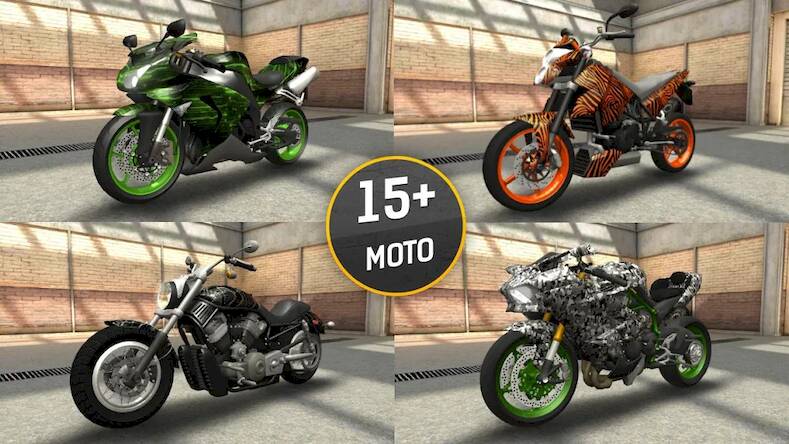 Скачать взломанную Moto Racing 3D [Мод меню] MOD apk на Андроид
