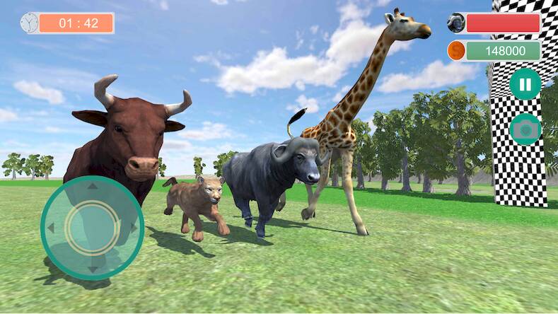 Скачать взломанную Angry Buffalo Wild Animal Race [Мод меню] MOD apk на Андроид