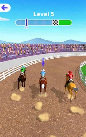 Скачать взломанную Конные скачки в 3D [Бесплатные покупки] MOD apk на Андроид