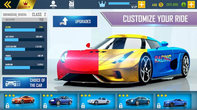 Скачать взломанную GT Car Racing Games 3D Offline [Много монет] MOD apk на Андроид