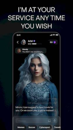 Скачать взломанную EVA AI Chat Bot & Soulmate [Бесплатные покупки] MOD apk на Андроид