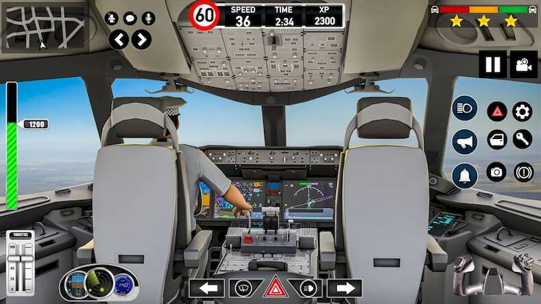 Скачать взломанную Plane Pilot Flight Simulator [Много денег] MOD apk на Андроид