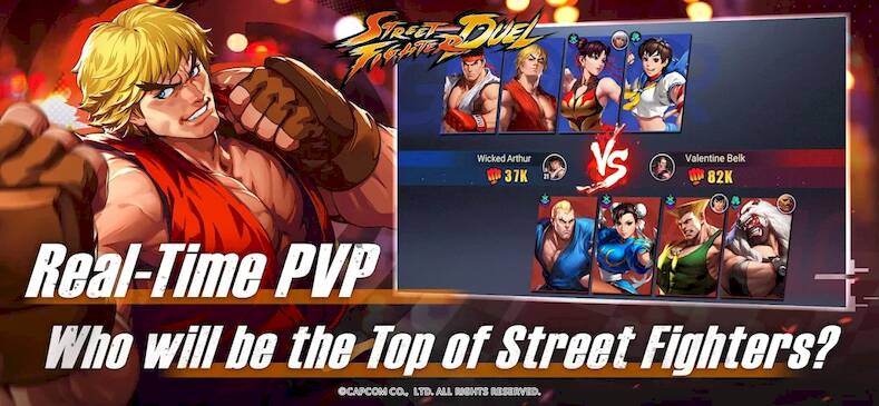 Скачать взломанную Street Fighter Duel - Idle RPG [Мод меню] MOD apk на Андроид