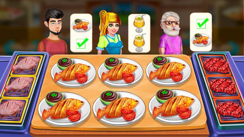 Скачать взломанную Cooking Chefs:Restaurant Games [Бесплатные покупки] MOD apk на Андроид
