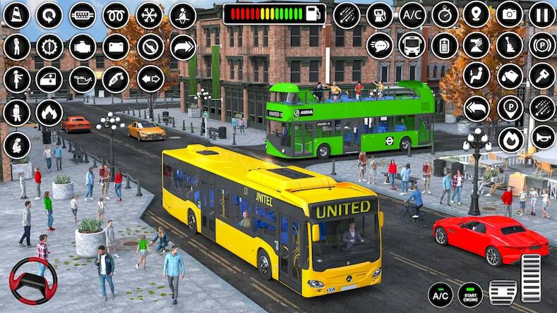 Скачать взломанную Bus Simulator Bus Driving Game [Много монет] MOD apk на Андроид