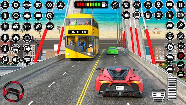 Скачать взломанную Bus Simulator Bus Driving Game [Много монет] MOD apk на Андроид