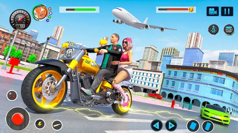 Скачать взломанную Flying Bike Driving Simulator [Бесплатные покупки] MOD apk на Андроид