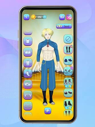 Скачать взломанную Anime Boys Dress Up Games [Много монет] MOD apk на Андроид