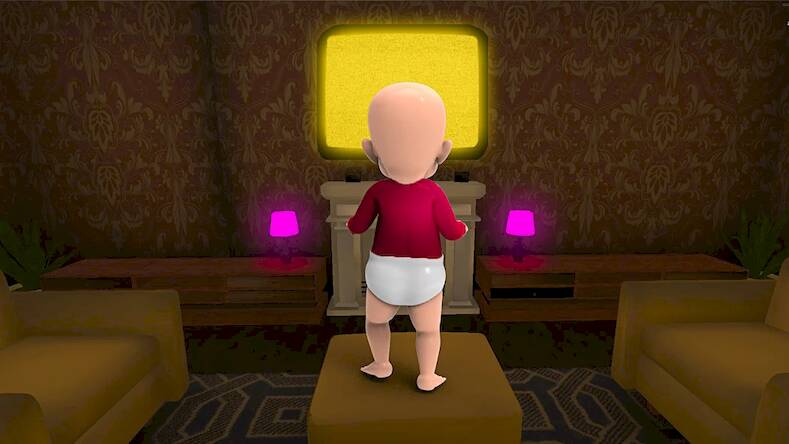 Скачать взломанную Baby in Pink Horror Games 3D [Много денег] MOD apk на Андроид