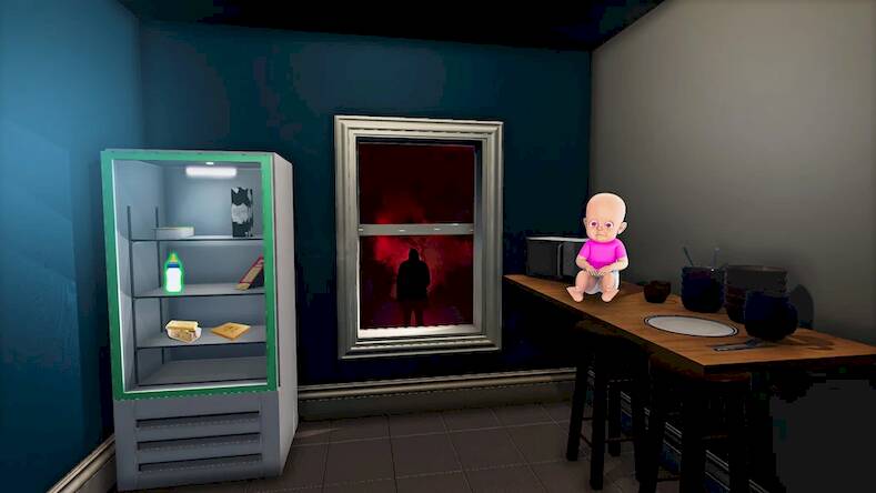 Скачать взломанную Baby in Pink Horror Games 3D [Много денег] MOD apk на Андроид