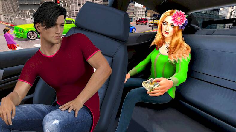 Скачать взломанную Taxi Games Driving Car Game 3D [Бесплатные покупки] MOD apk на Андроид