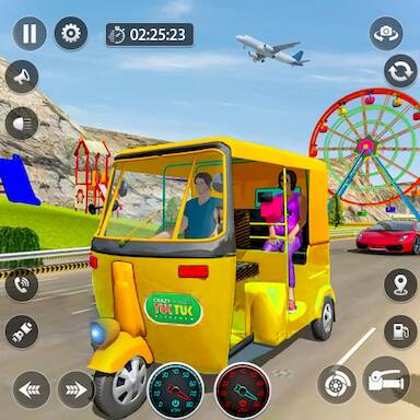 Скачать взломанную Tuk Tuk Rickshaw Taxi Driver [Мод меню] MOD apk на Андроид