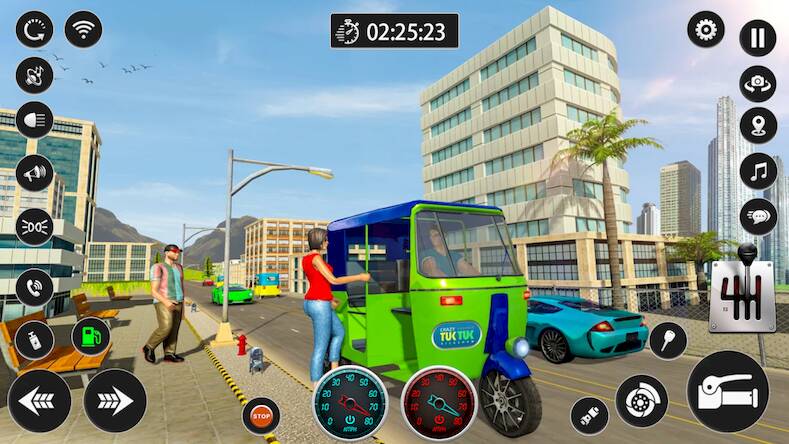 Скачать взломанную Tuk Tuk Rickshaw Taxi Driver [Мод меню] MOD apk на Андроид
