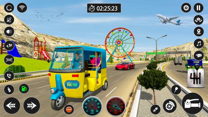 Скачать взломанную Tuk Tuk Rickshaw Taxi Driver [Мод меню] MOD apk на Андроид