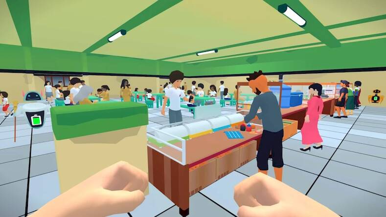 Скачать взломанную School Cafeteria Simulator [Много монет] MOD apk на Андроид