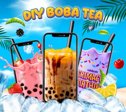 Скачать взломанную DIY Boba Tea - Boba Recipe [Бесплатные покупки] MOD apk на Андроид