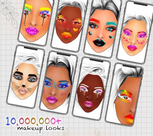 Скачать взломанную Face Chart - Makeup Guru [Мод меню] MOD apk на Андроид