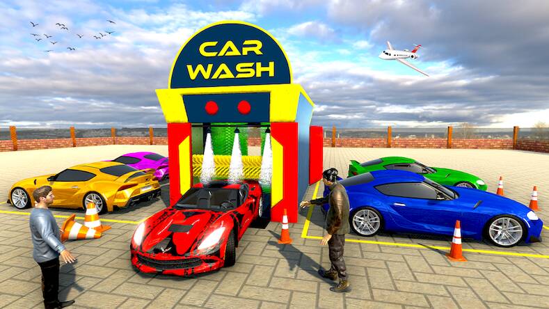 Скачать взломанную Автомойка: Парковка 3D Игры [Много монет] MOD apk на Андроид