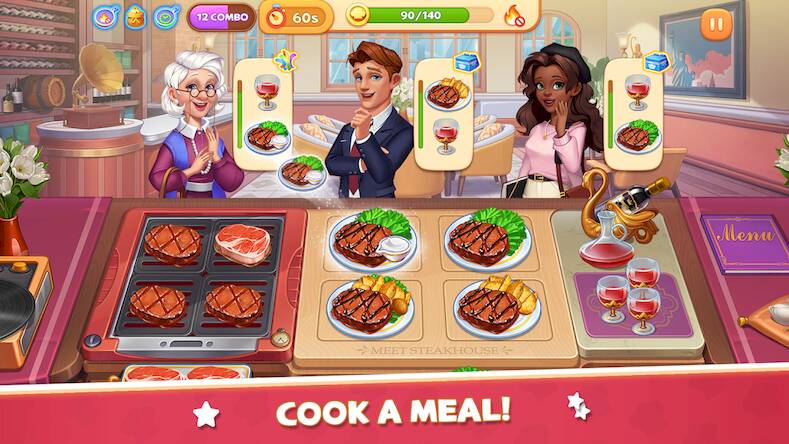 Скачать взломанную Mary's Cooking - Master Chef [Бесплатные покупки] MOD apk на Андроид