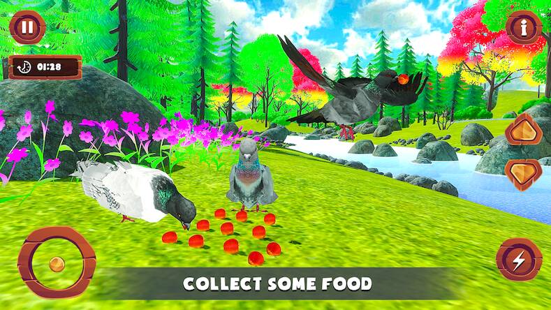 Скачать взломанную Flying Bird pigeon Games [Бесплатные покупки] MOD apk на Андроид