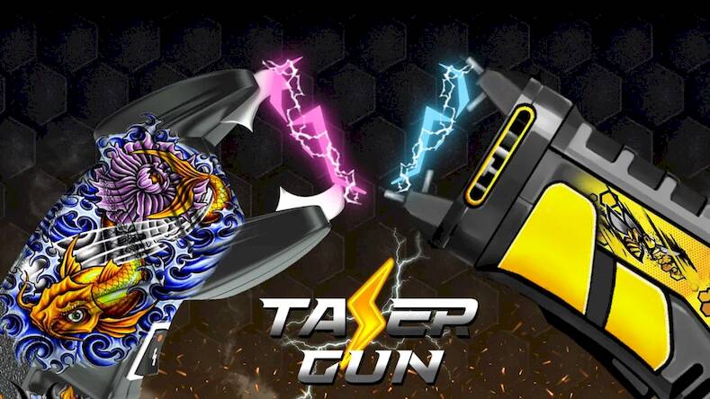 Скачать взломанную Taser Gun Prank: Gun Simulator [Бесплатные покупки] MOD apk на Андроид