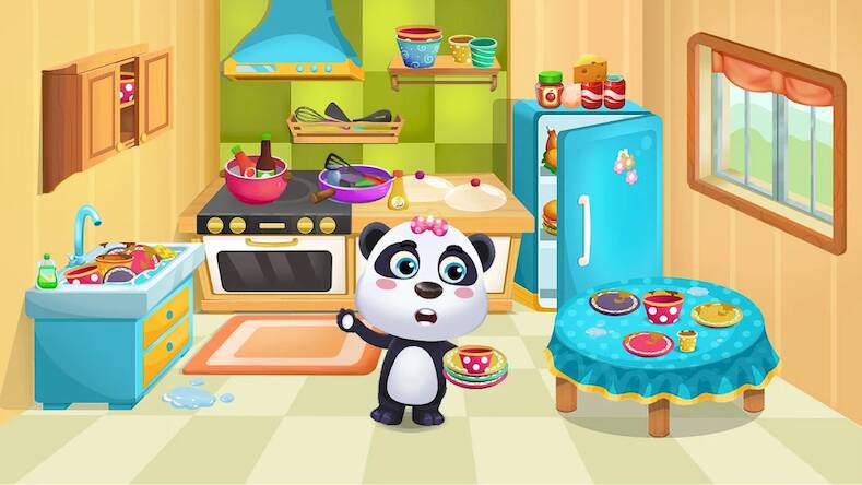 Скачать взломанную Panda Kute: Cleanup Life [Много денег] MOD apk на Андроид