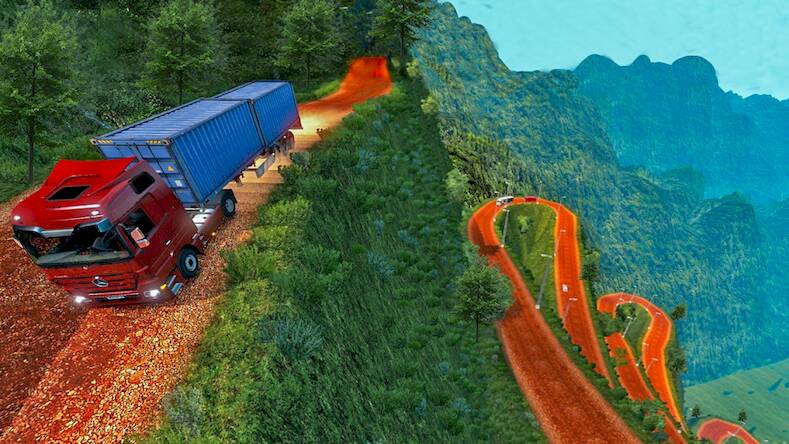 Скачать взломанную Truck Simulator : Death Road [Мод меню] MOD apk на Андроид