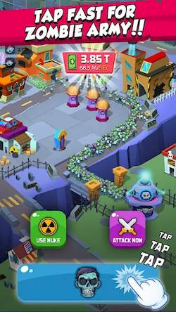 Скачать взломанную Zombie Inc. Idle Tycoon Games [Бесплатные покупки] MOD apk на Андроид