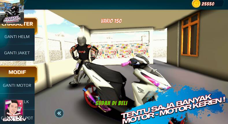 Скачать взломанную Sunmori Race Simulator Indo [Бесплатные покупки] MOD apk на Андроид