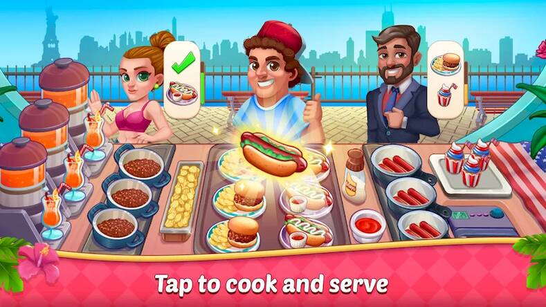 Скачать взломанную Kitchen Crush: кулинарные игры [Много монет] MOD apk на Андроид