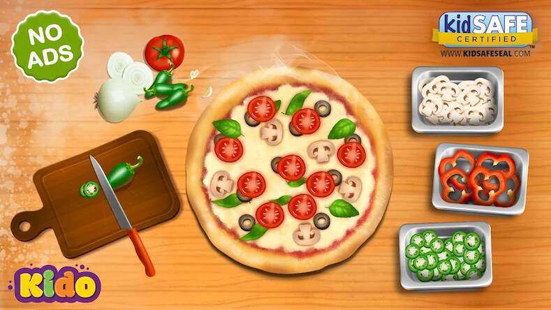 Скачать взломанную Pizza Baking Kids Games [Бесплатные покупки] MOD apk на Андроид