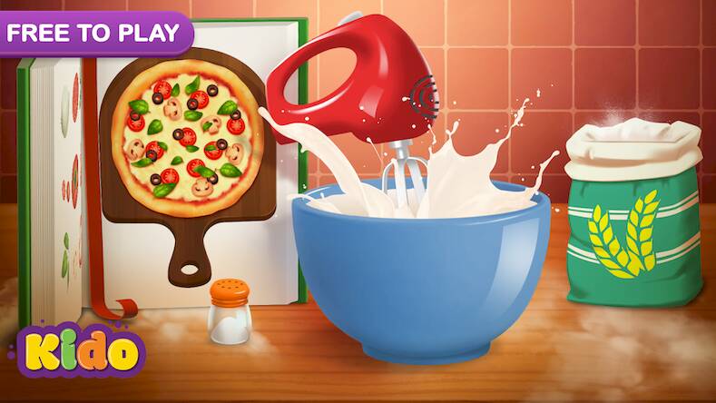Скачать взломанную Pizza Baking Kids Games [Бесплатные покупки] MOD apk на Андроид