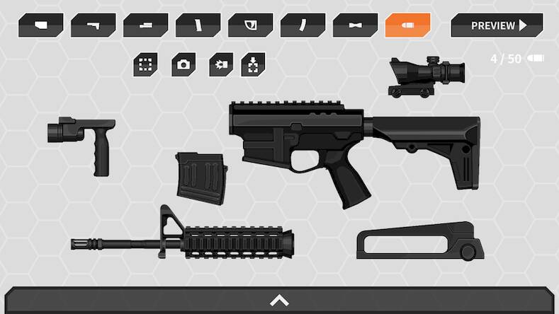 Скачать взломанную Gun Maker - настройка и дизайн [Бесплатные покупки] MOD apk на Андроид