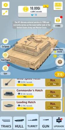 Скачать взломанную Idle Tanks 3D Model Builder [Много денег] MOD apk на Андроид