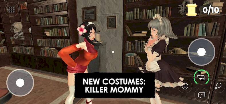 Скачать взломанную Scary Wife - Anime Horror Game [Много монет] MOD apk на Андроид