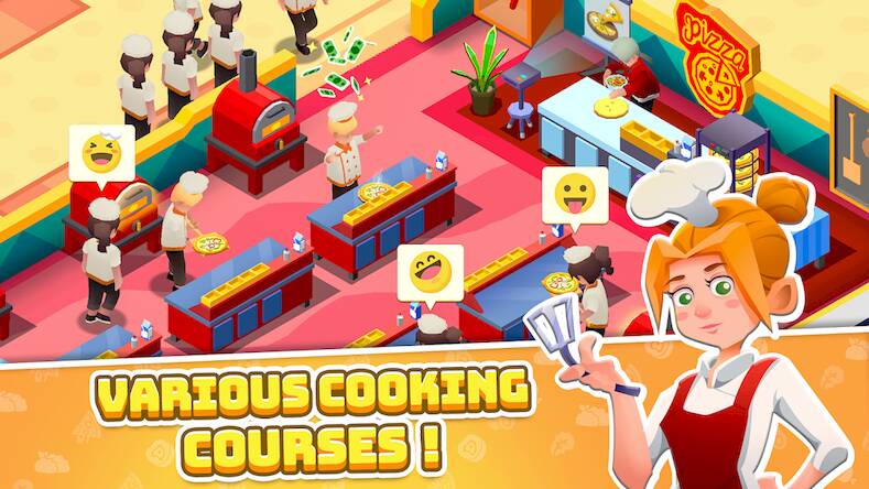 Скачать взломанную Idle Cooking School [Много денег] MOD apk на Андроид