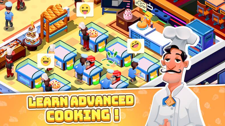 Скачать взломанную Idle Cooking School [Много денег] MOD apk на Андроид