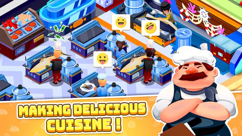 Скачать взломанную Idle Cooking School [Много денег] MOD apk на Андроид